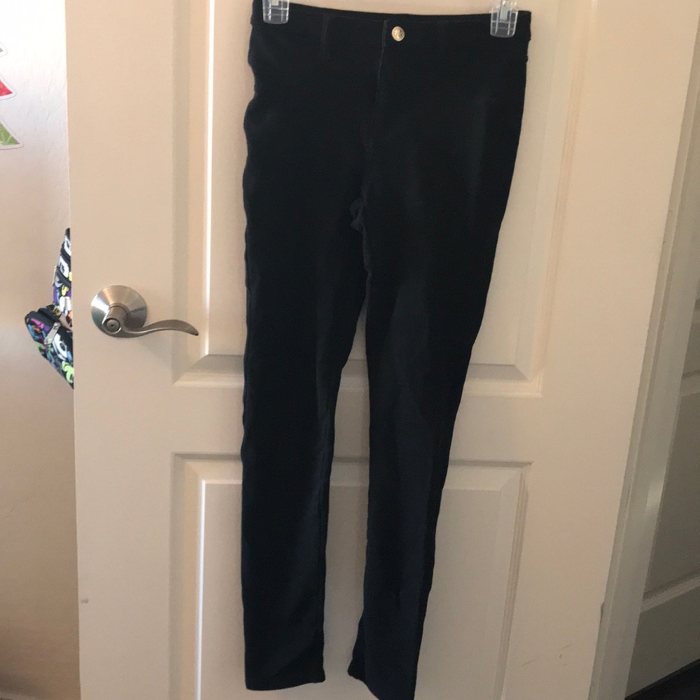 Girls black jeggings